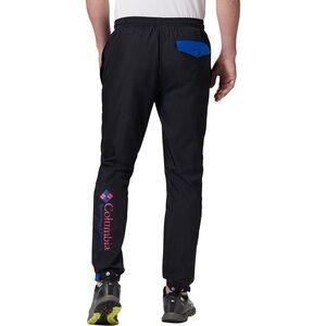 Columbia Santa Ana Ripstop Wind Pants Men's Size XL 30 Black Pink Blue